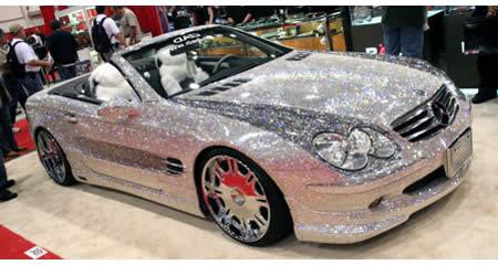 Mercedes SL600 Drenched In Diamonds