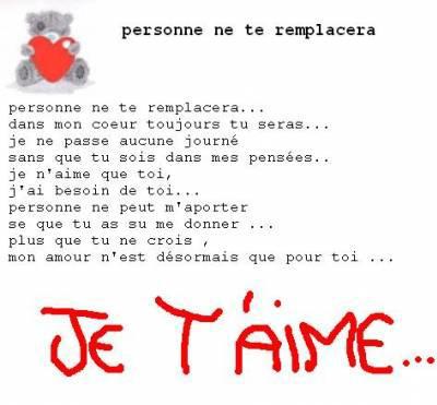personne ne te remplacera